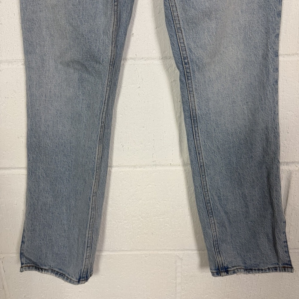 Abercrombie Fitch 90s Straight Ultra High Rise Women's Jeans Split Hem 24/00s - Picture 7 of 16